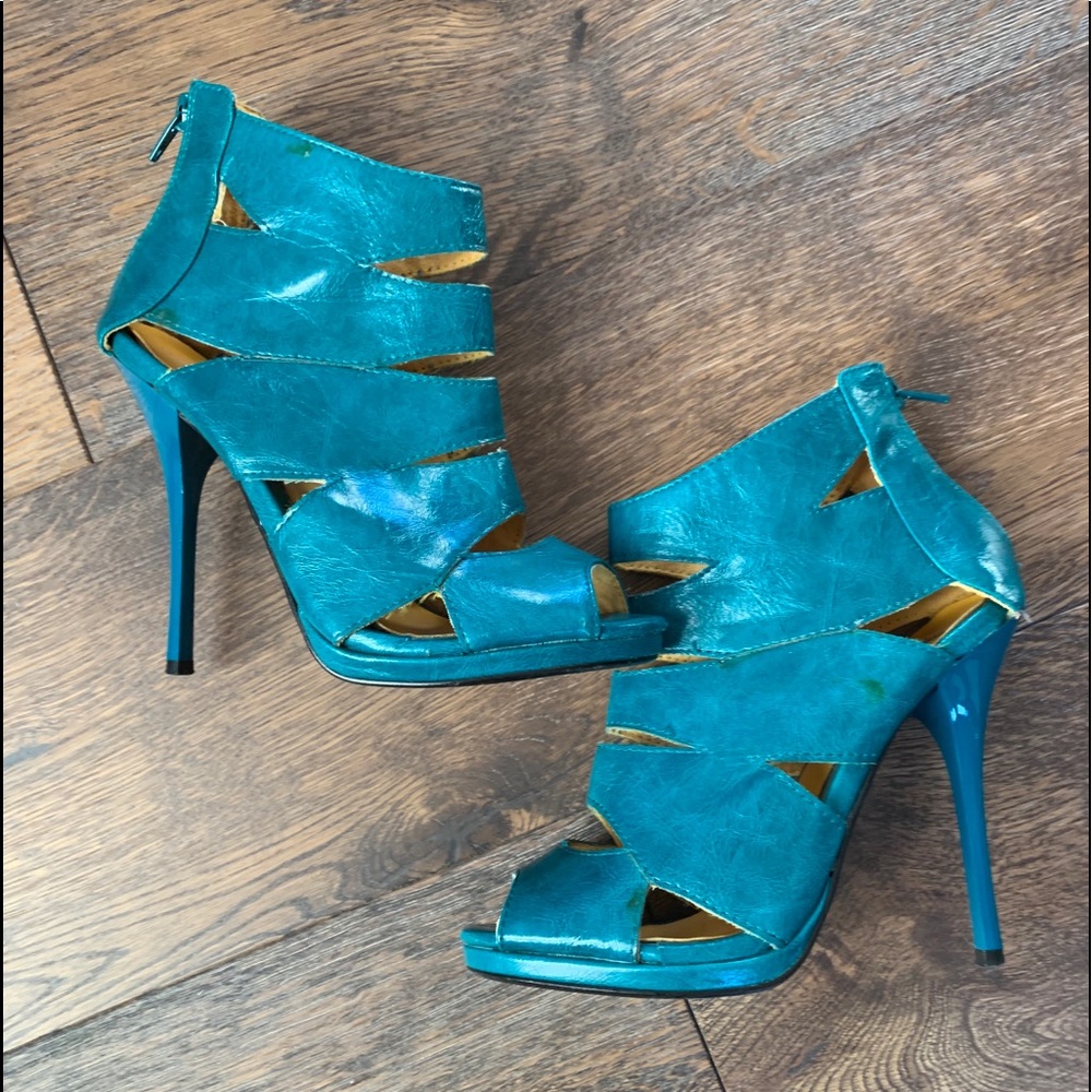 SHIEKH Sexy Turquoise Heels